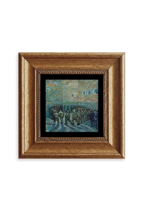 Van Gogh Çerçeveli Taş Tablo 20 cm