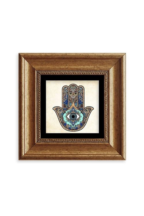 Fatma Ana Eli Çerçeveli Taş Tablo 20 cm