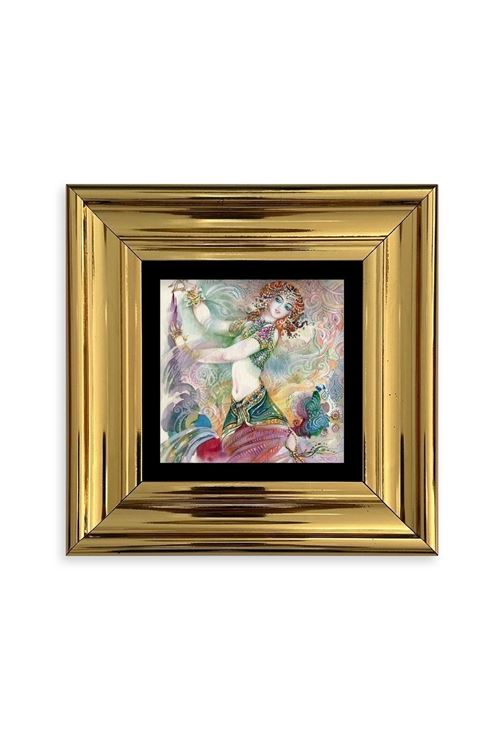 Kadın Çerçeveli Taş Tablo 20 cm