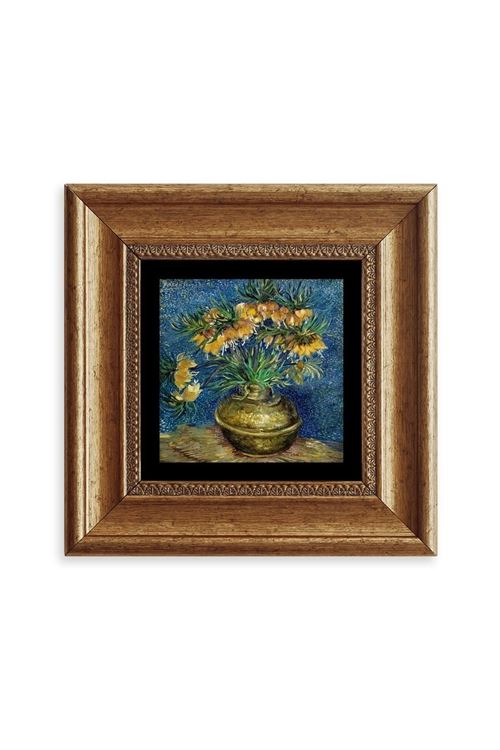 Van Gogh Çerçeveli Taş Tablo 20 cm