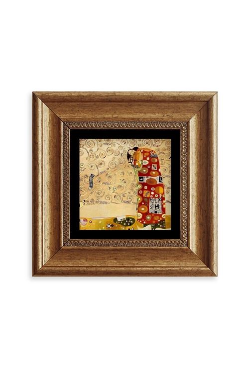 Gustav Klimpt Çerçeveli Taş Tablo 20 cm