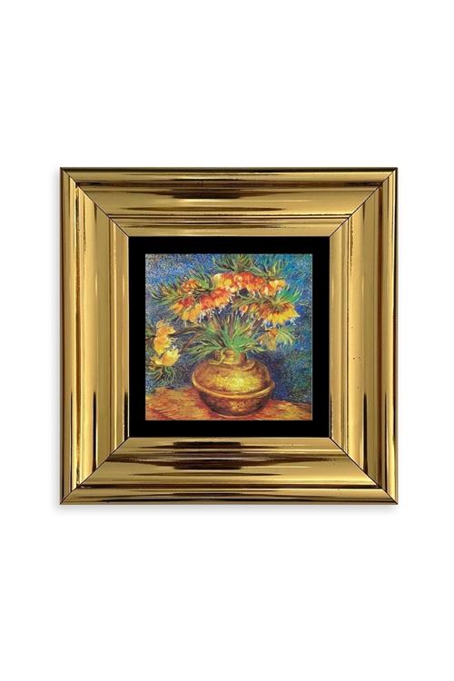 Van Gogh Çerçeveli Taş Tablo 20 cm