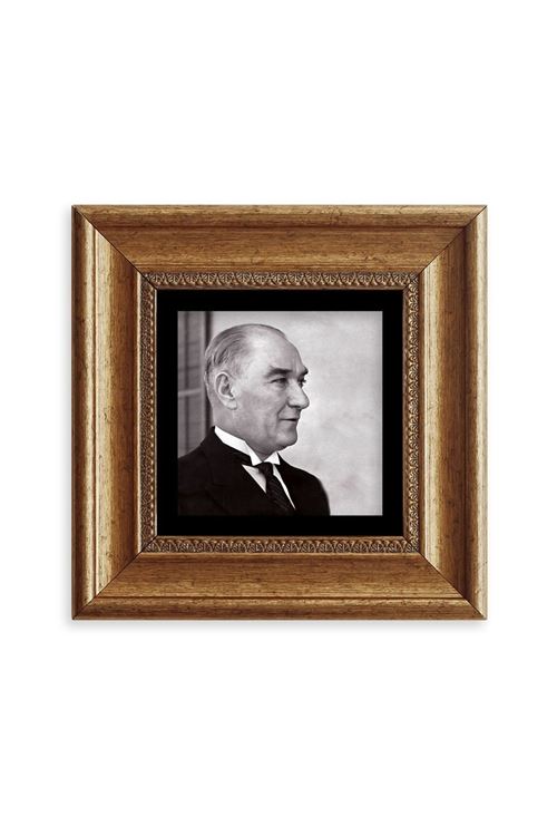 Atatürk Çerçeveli Taş Tablo 20 cm