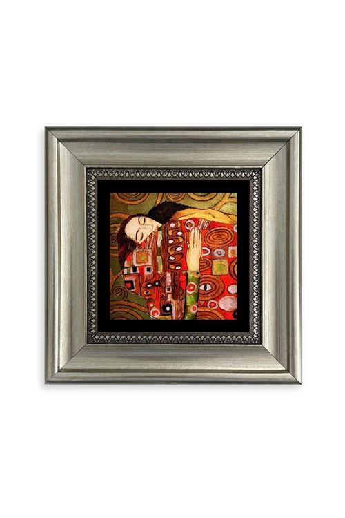 Gustav Klimpt Çerçeveli Taş Tablo 20 cm