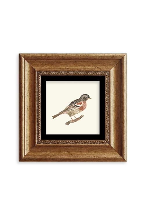 Kuş Çerçeveli Taş Tablo 20 cm