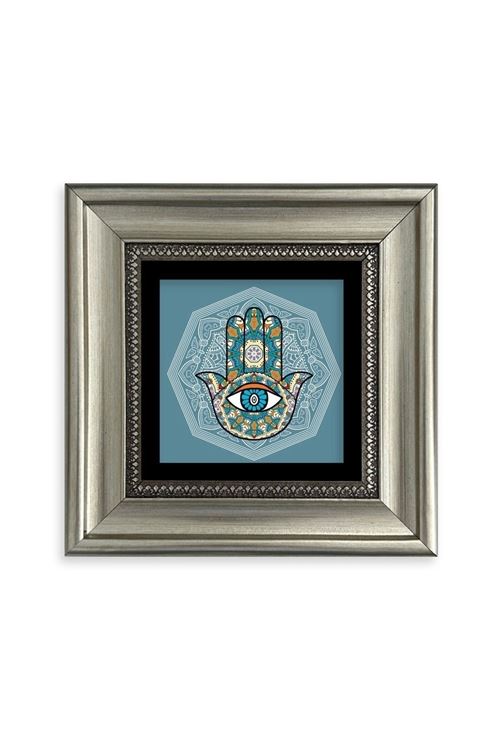 Fatma Ana Eli Çerçeveli Taş Tablo 20 cm