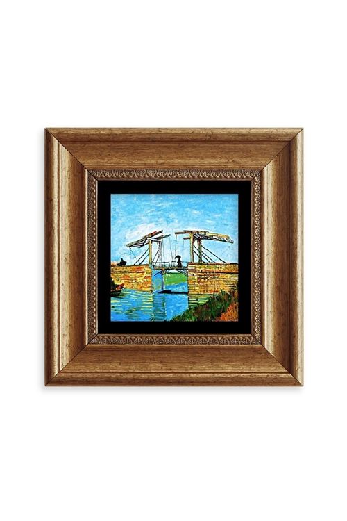 Van Gogh Çerçeveli Taş Tablo 20 cm