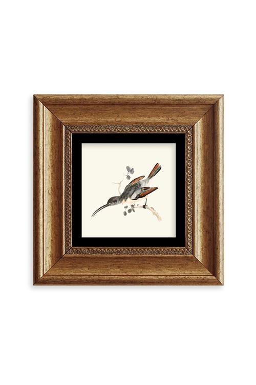 Uzun Gaga Çerçeveli Taş Tablo 20 cm