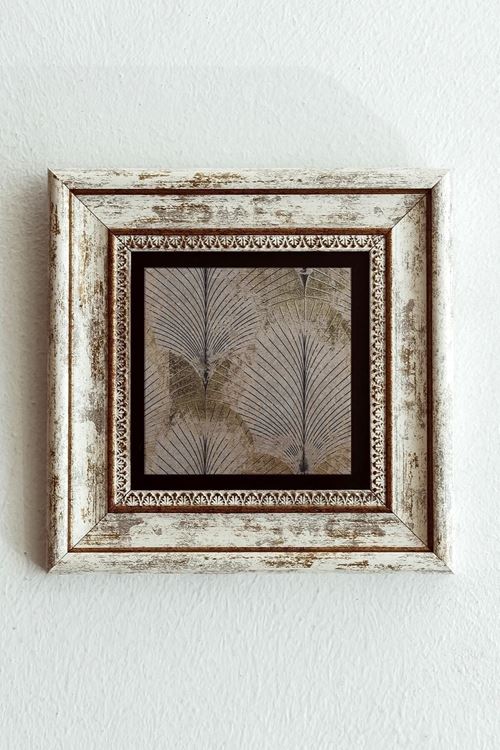 Desenli Çerçeveli Taş Tablo , Çerçeveli Taş Duvar Dekoru-enkcrcvtbl-00166 20 cm