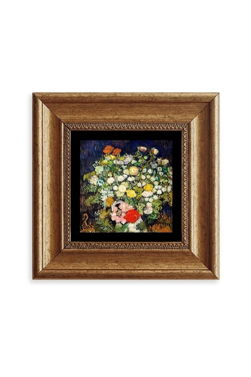 Van Gogh Çerçeveli Taş Tablo 20 cm