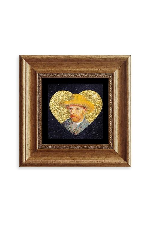 Van Gogh Çerçeveli Taş Tablo 20 cm