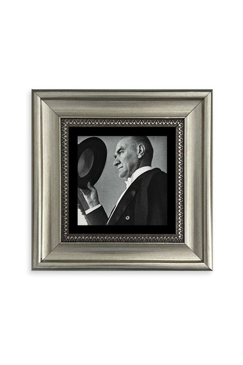 Atatürk Çerçeveli Taş Tablo 20 cm