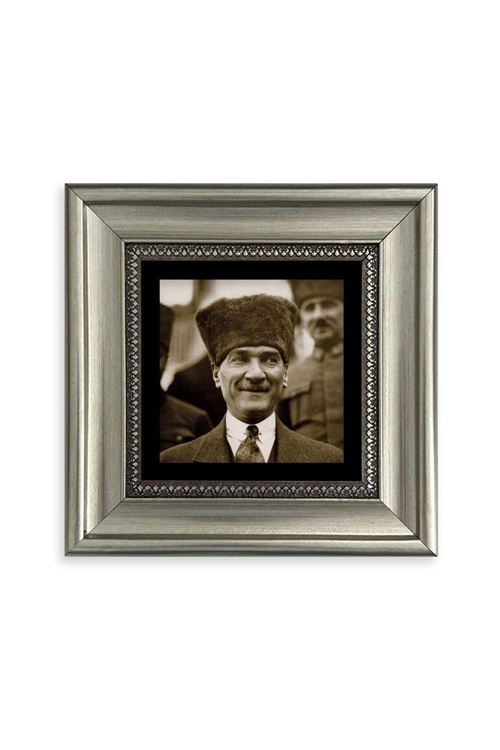 Atatürk Çerçeveli Taş Tablo 20 cm