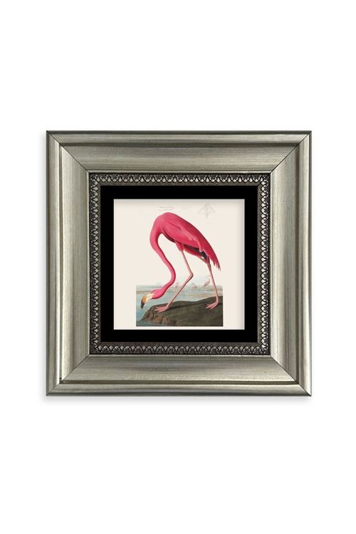 Flamingo Çerçeveli Taş Tablo 20 cm