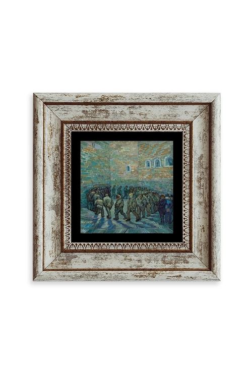 Van Gogh Çerçeveli Taş Tablo 20 cm