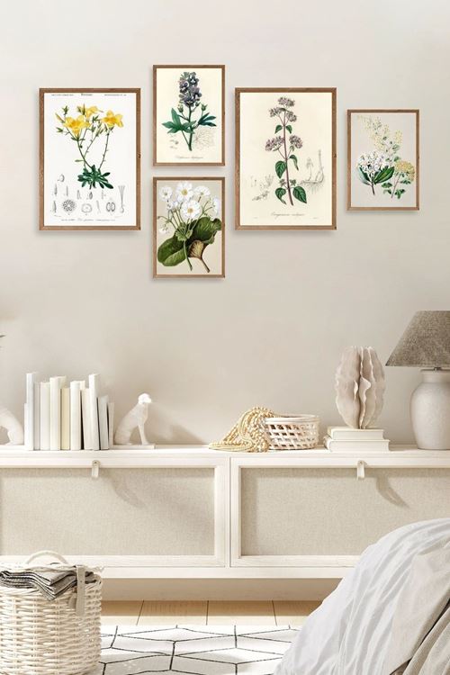 Çiçekler 5'li Tablo 30 x 40