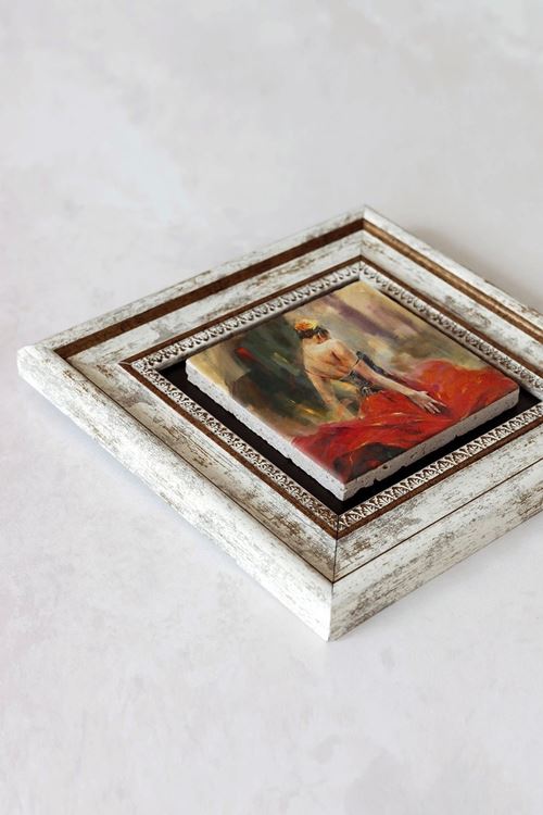 Çerçeveli Taş Tablo , Çerçeveli Taş Duvar Dekoru-enkcrcvtbl-00153 20 cm