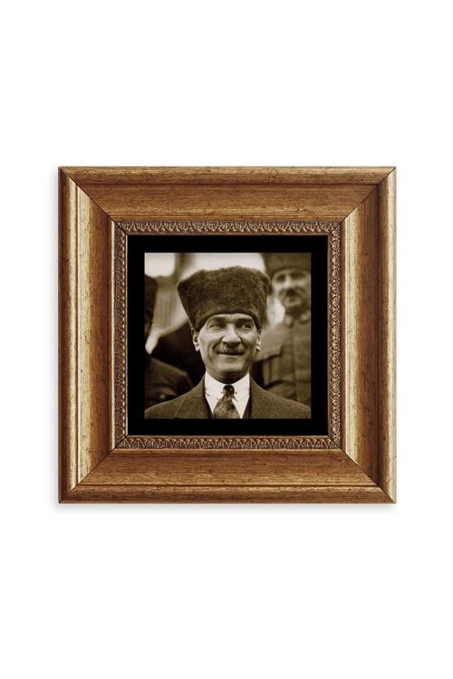 Atatürk Çerçeveli Taş Tablo 20 cm