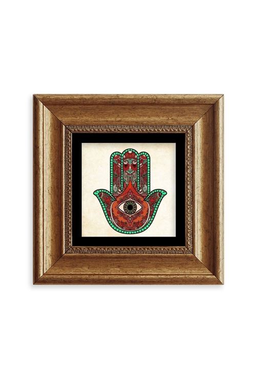 Fatma Ana Eli Çerçeveli Taş Tablo 20 cm