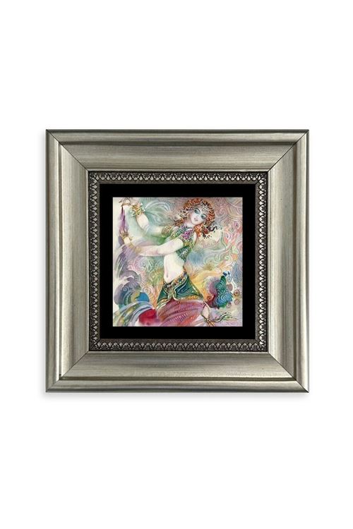 Kadın Çerçeveli Taş Tablo 20 cm