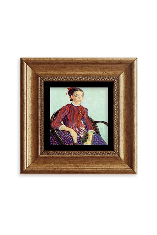 Van Gogh Çerçeveli Taş Tablo 20 cm