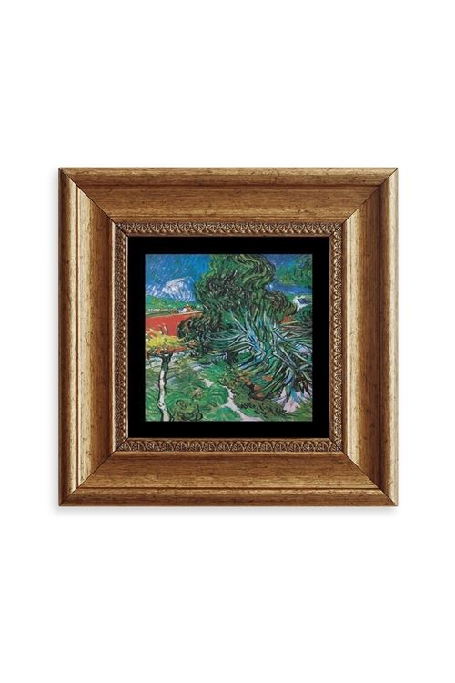 Van Gogh Çerçeveli Taş Tablo 20 cm
