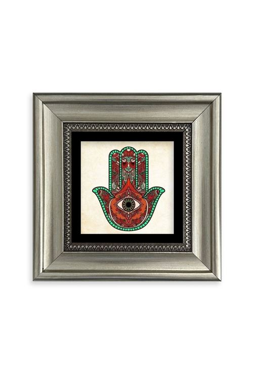 Fatma Ana Eli Çerçeveli Taş Tablo 20 cm