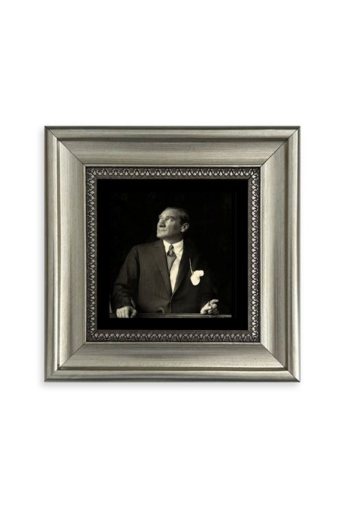 Atatürk Çerçeveli Taş Tablo 20 cm