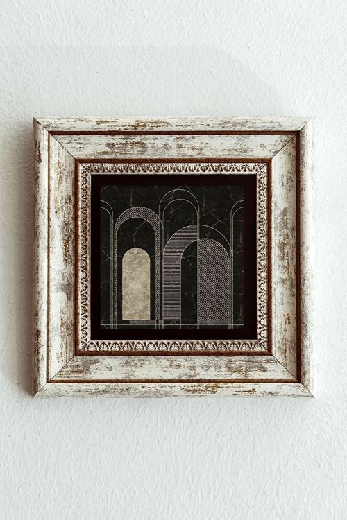 Çerçeveli Taş Tablo , Çerçeveli Taş Duvar Dekoru-enkcrcvtbl-00184 20 cm