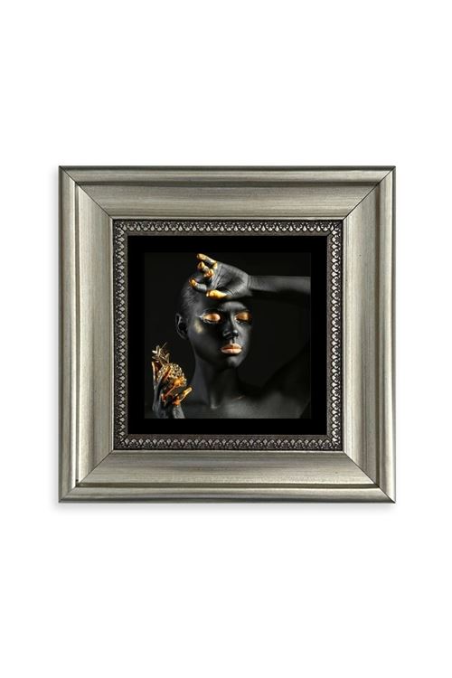 Kadın Çerçeveli Taş Tablo 20 cm