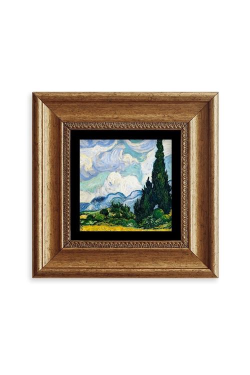 Van Gogh Çerçeveli Taş Tablo 20 cm