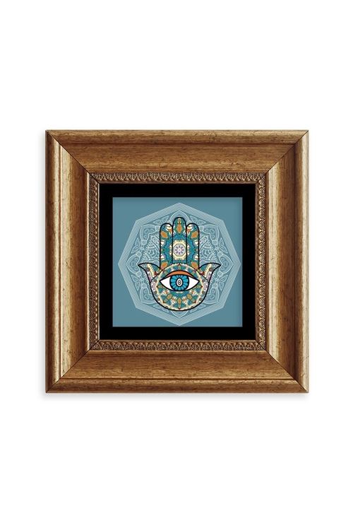 Fatma Ana Eli Çerçeveli Taş Tablo 20 cm