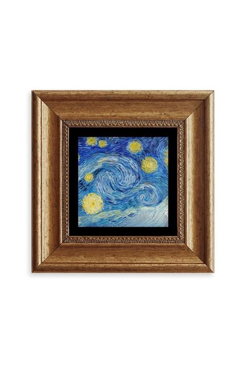 Van Gogh Çerçeveli Taş Tablo 20 cm