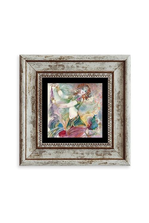 Kadın Çerçeveli Taş Tablo 20 cm