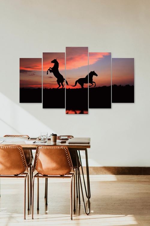 Atlar 5 Parçalı Mdf Tablo 60 x 100