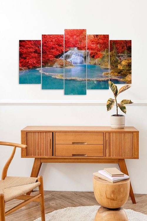 Deniz Manzara 5 Parçalı Mdf Tablo 60 x 100