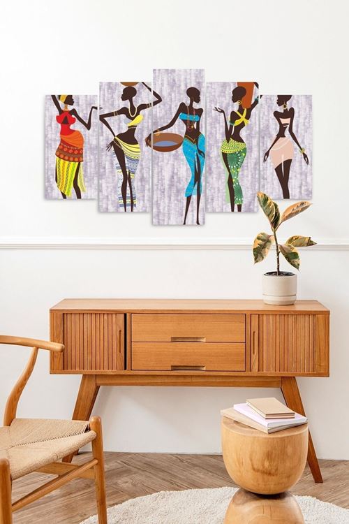 Kadınlar Dans 5 Parçalı Mdf Tablo 60 x 100