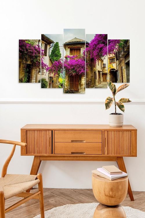 Çiçekler 5 Parçalı Mdf Tablo 60 x 100