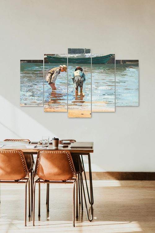 Deniz Manzarası 5 Parçalı Mdf Tablo 60 x 100
