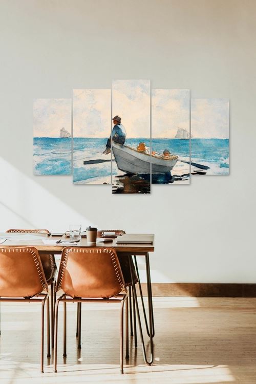 Deniz Manzarası 5 Parçalı Mdf Tablo 60 x 100