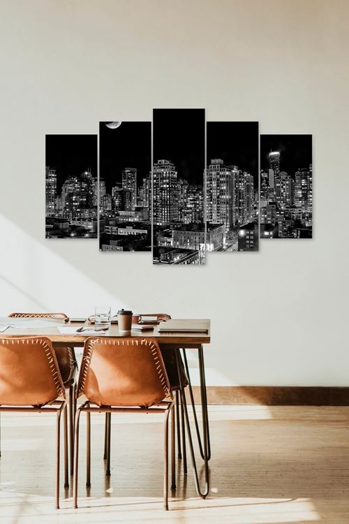 Gökdelen Şehir 5 Parçalı Mdf Tablo 60 x 100