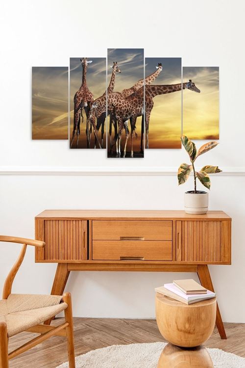 Zürafa 5 Parçalı Mdf Tablo 60 x 100