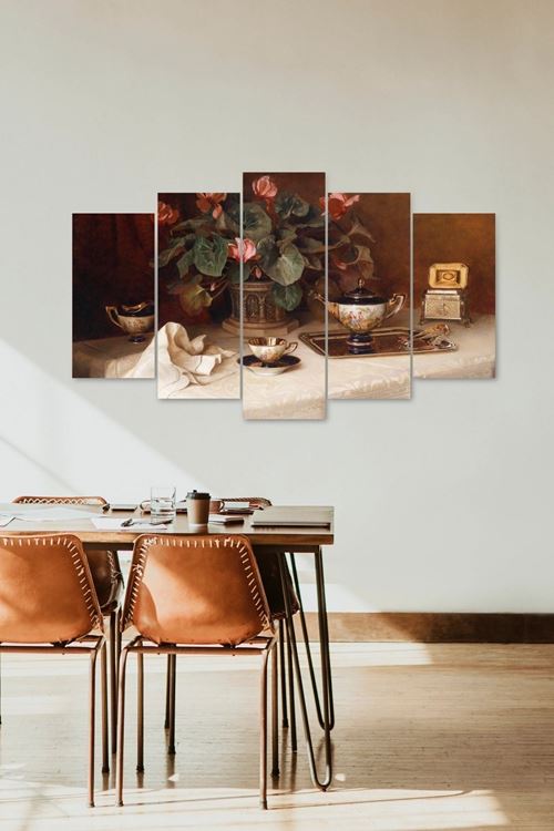 Çiçekler 5 Parçalı Mdf Tablo 60 x 100
