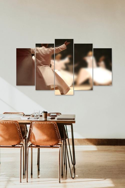 Semazen Manzara 5 Parçalı Mdf Tablo 60 x 100