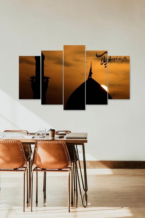 Manzara Gece 5 Parçalı Mdf Tablo 60 x 100