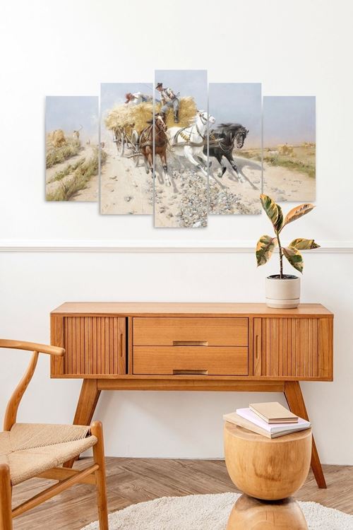 At Arabası 5 Parçalı Mdf Tablo 60 x 100