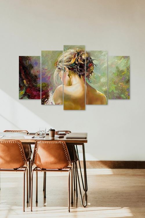 Kadın 5 Parçalı Mdf Tablo 60 x 100