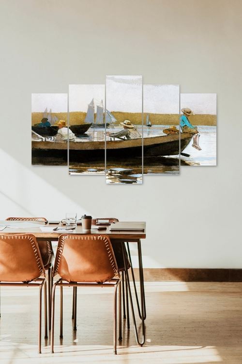 Deniz Manzarası 5 Parçalı Mdf Tablo 60 x 100