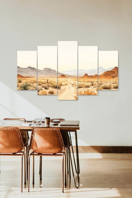 Manzara Doğa 5 Parçalı Mdf Tablo 60 x 100