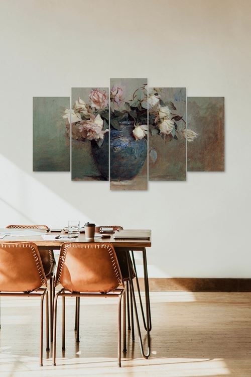 Çiçekler 5 Parçalı Mdf Tablo 60 x 100